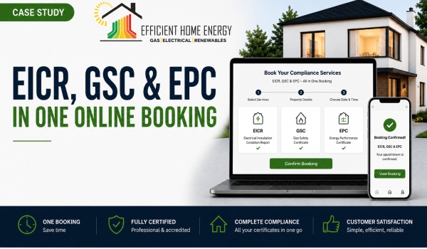 Landlord Certificate Bundle Package EICR, GSC and EPC in One Online Booking. SW1, Pimlico